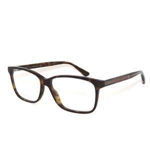 Gucci 0530O 0530 005 57 Havana Crystal Eyeglasses